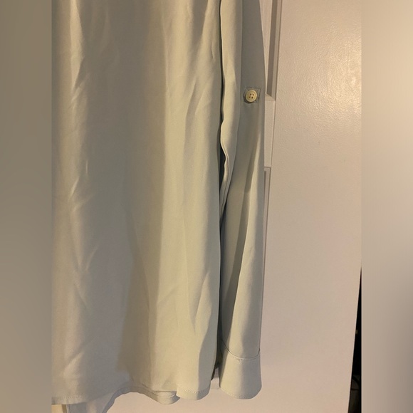 Loft petites light blue button up women’s shirt - Picture 3 of 7